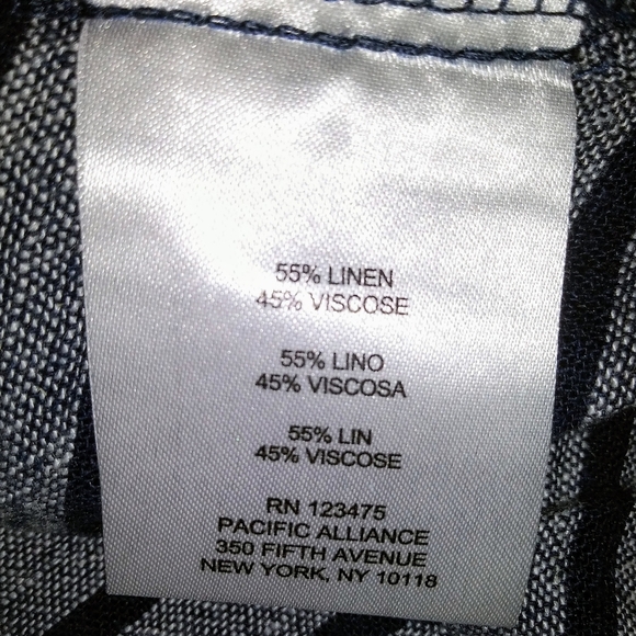 Ellen Tracy | Blue Striped Off/On Shoulder Top SzS - Picture 6 of 6